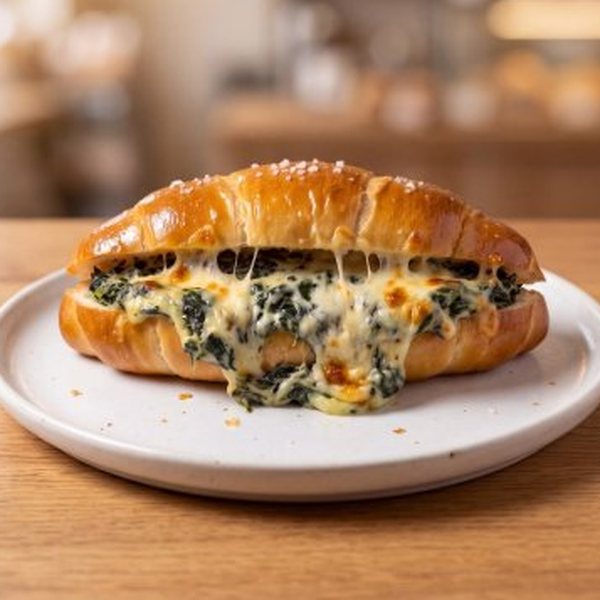 ชิโอะผักโขมอบชีส (Baked Spinach & Cheese Shio Pan) – OVEN Bakery Bangkok